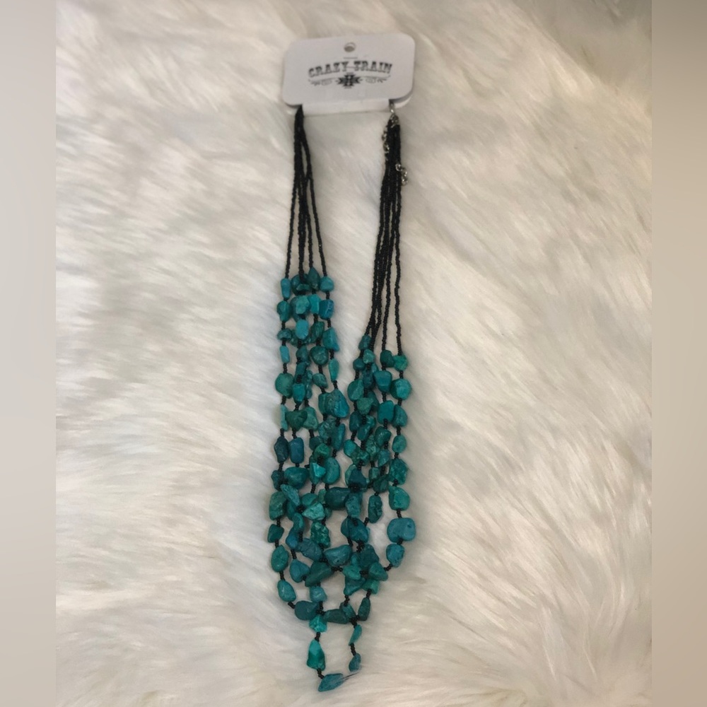 Faux Turquoise Necklace